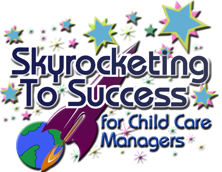  'Skyrocketing To Success for Child Care Managers/Directors' graphic